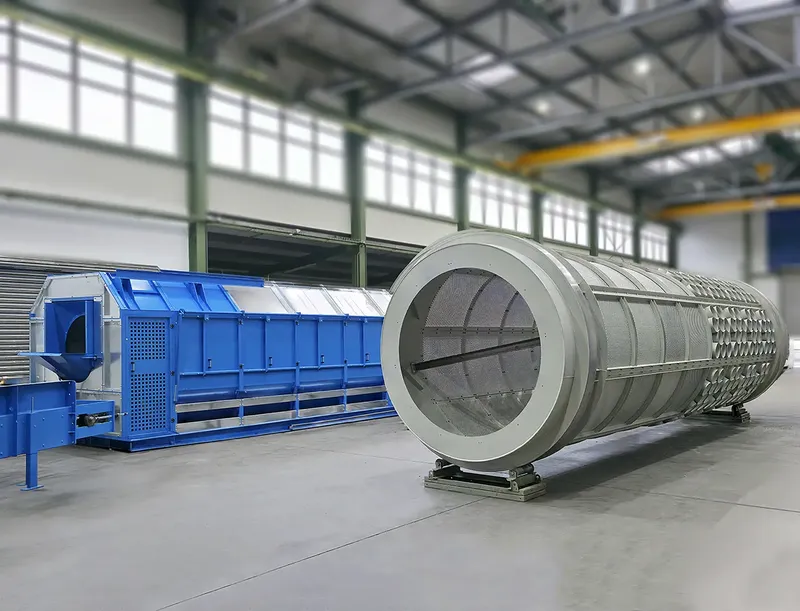 Trommel screens and PET bottle perforators – Bluetech installation, photo 1