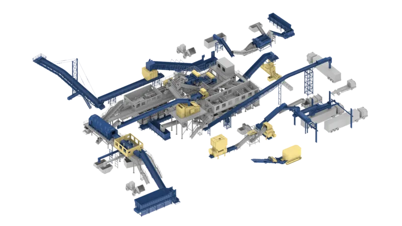 Lines for sorting raw materials and RDF production – Bluetech installation, photo 11