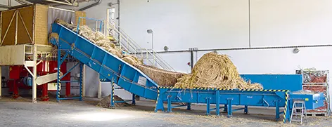 Dopravníky na brikety, pelety, granule, piliny, štěpku – realizace Bluetech, foto 5